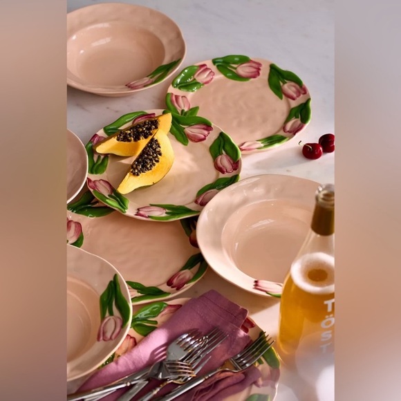 Anthropologie Foster Tulip Pasta Bowl NWT - Picture 4 of 5